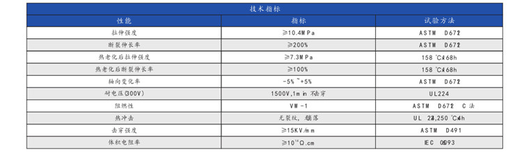 標(biāo)準(zhǔn)熱收縮套管超薄型